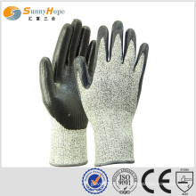 SUNNYHOPE Nitril Schaum geschnittene Schutzhandschuhe Ebene 5 Hand Schutzhandschuhe